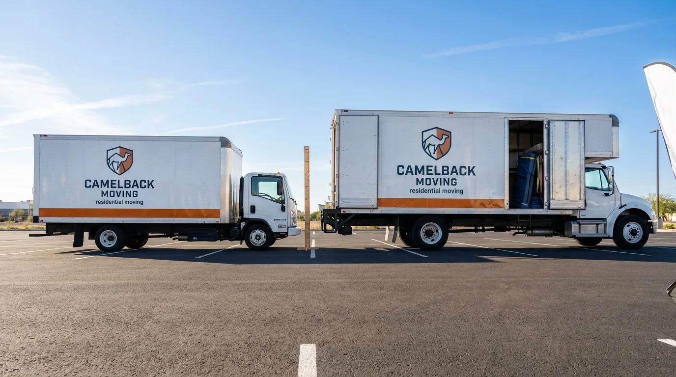 Moving truck size capacity guide in Mogadore